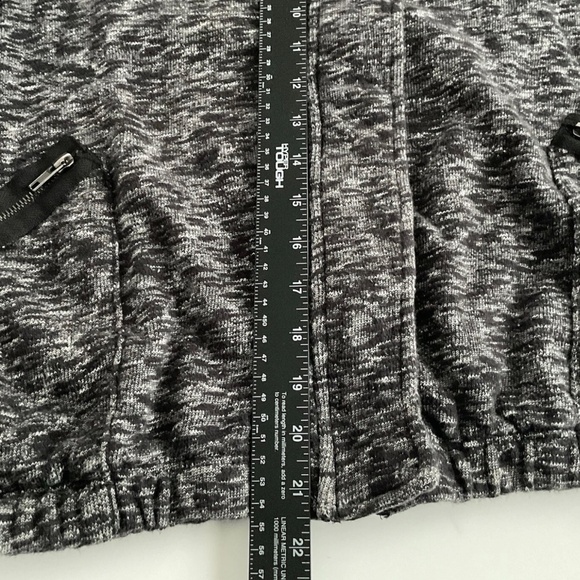 Urban Outfitters Silence+Noise Bomber Jacket Sz L Gray Full Zip High Neck Casual - Picture 7 of 9
